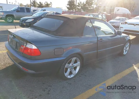 2006 BMW 325Ci z USA, uszkodzony, nr VIN WBABW33486PX83704